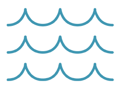 illustration of ocean waves